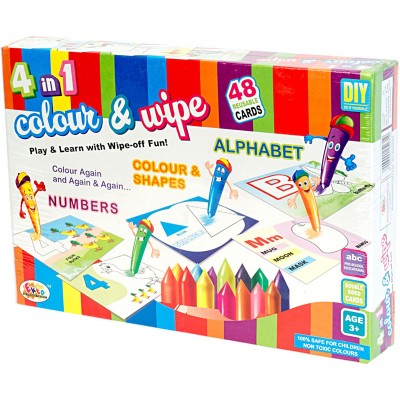 Ekta 4-in-1 Colour & Wipe (Alphabet)