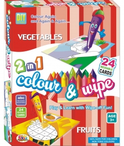 Ekta 2-in-1 Colour & Wipe (Vegetables & Fruits)