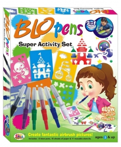Ekta Blo Pens Super Activity Set  (2in1 Marker & Airbrush!)